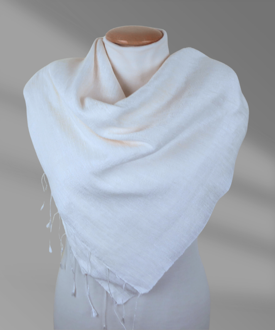 Yvory Raw Silk Scarf