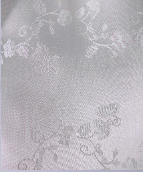 Silk Scarf White Flower