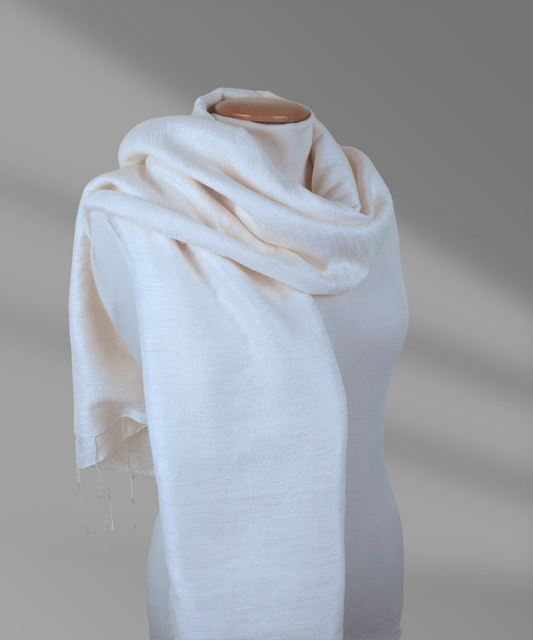 Yvory Raw Silk Scarf