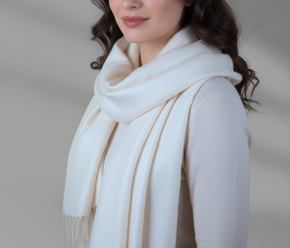 Yvory Raw Silk Scarf