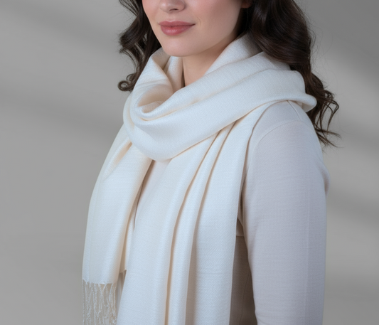 Yvory Raw Silk Scarf