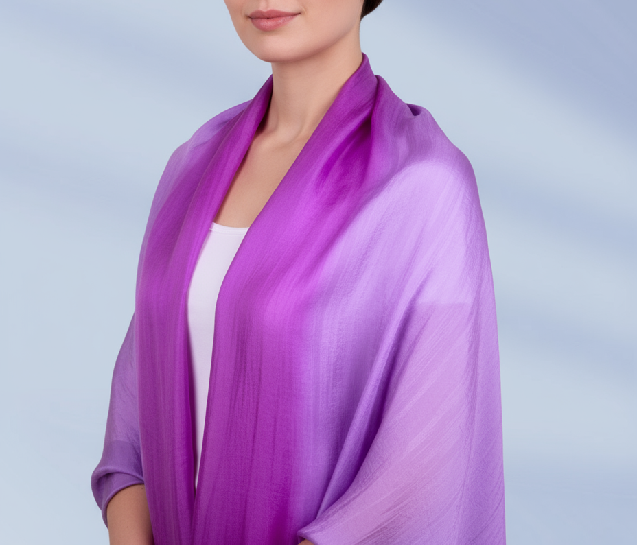 Silk Scarf Violette